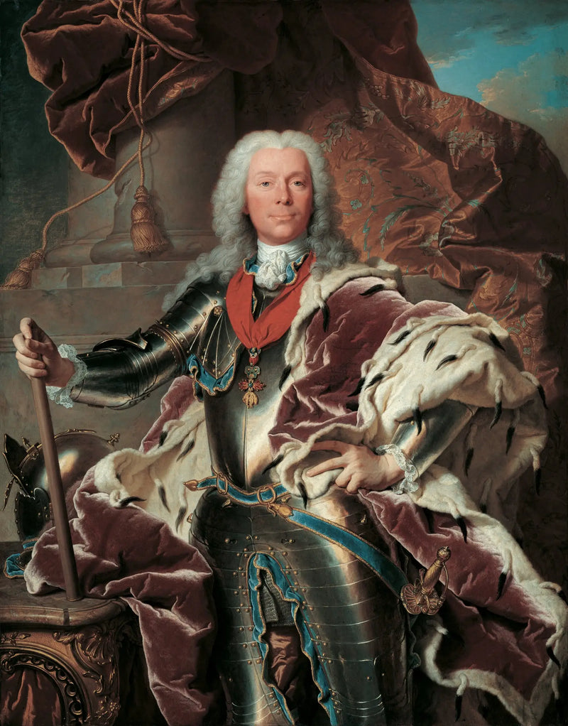 Portrait of Prince Joseph Wenzel I of Liechtenstein - Hyacinthe Rigaud