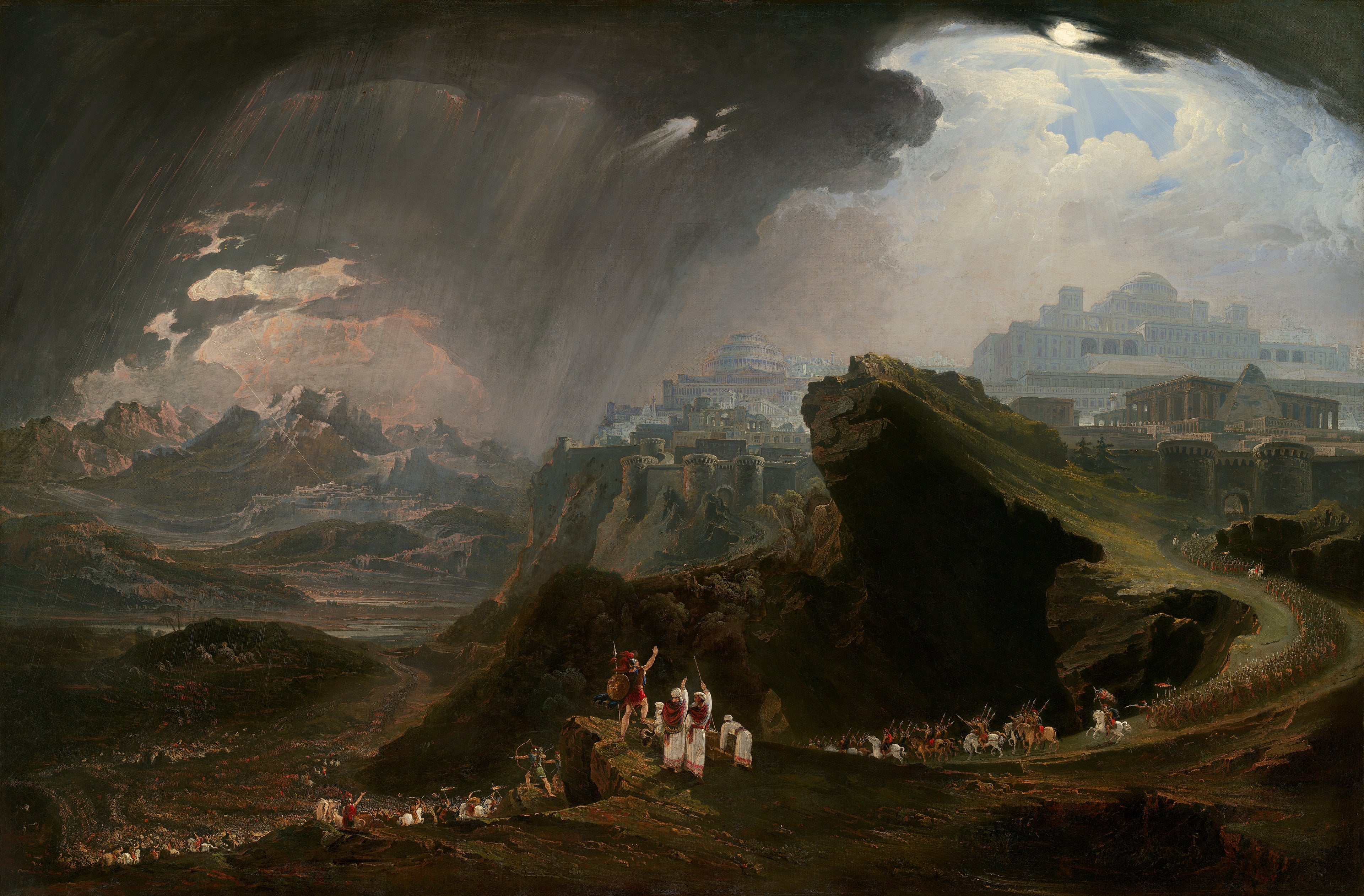 Josué ordonnant au soleil de s'arrêter sur Gabaon - John Martin