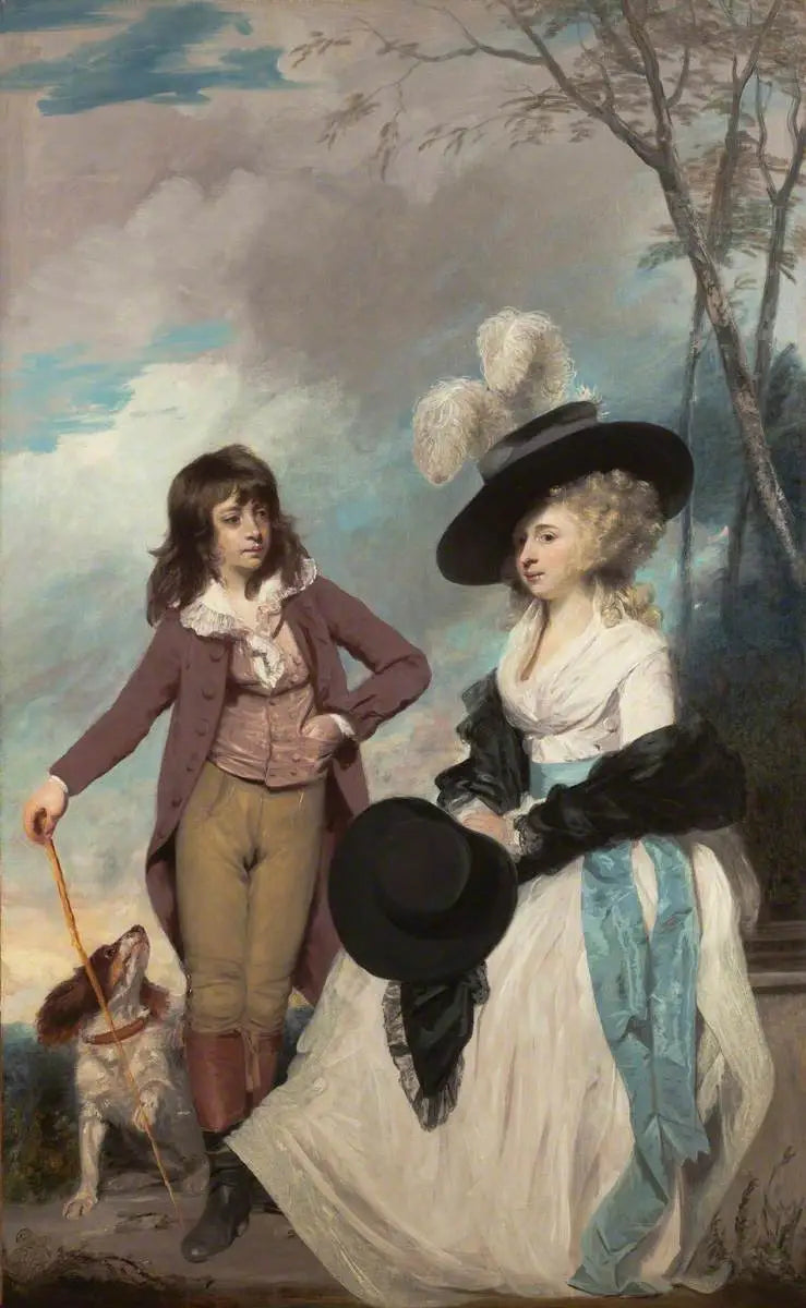 Maria Marow Gideon and her brother, William - Joshua Reynolds