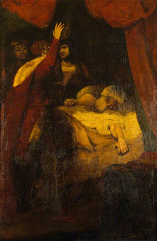 La mort du cardinal Beaufort (1377-1447) (extrait de Henri VI de William Shakespeare, partie II, acte III, scène iii) - Joshua Reynolds
