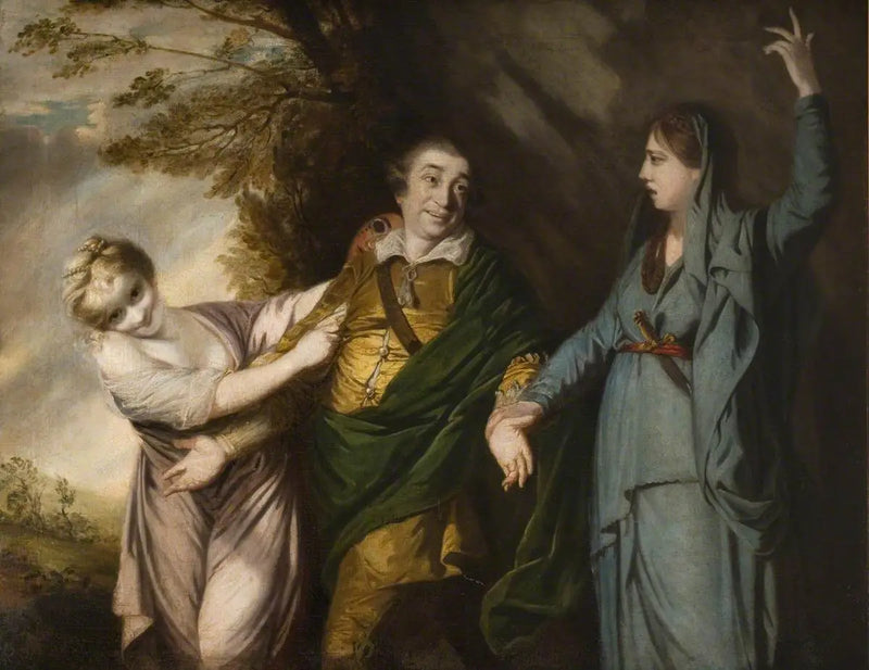 David Garrick between tragedy and comedy - Joshua Reynolds
