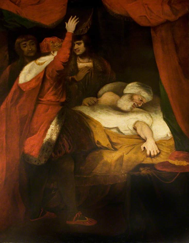 Henri VI, deuxième partie, acte III, scène 3, la mort du cardinal Beaufort (de la série Boydell) - Joshua Reynolds