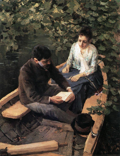 By boat - Konstantin Korovin