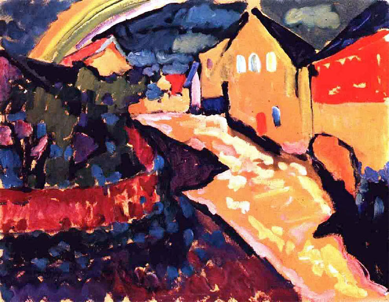 Murnau with Rainbow - Vassily Kandinsky