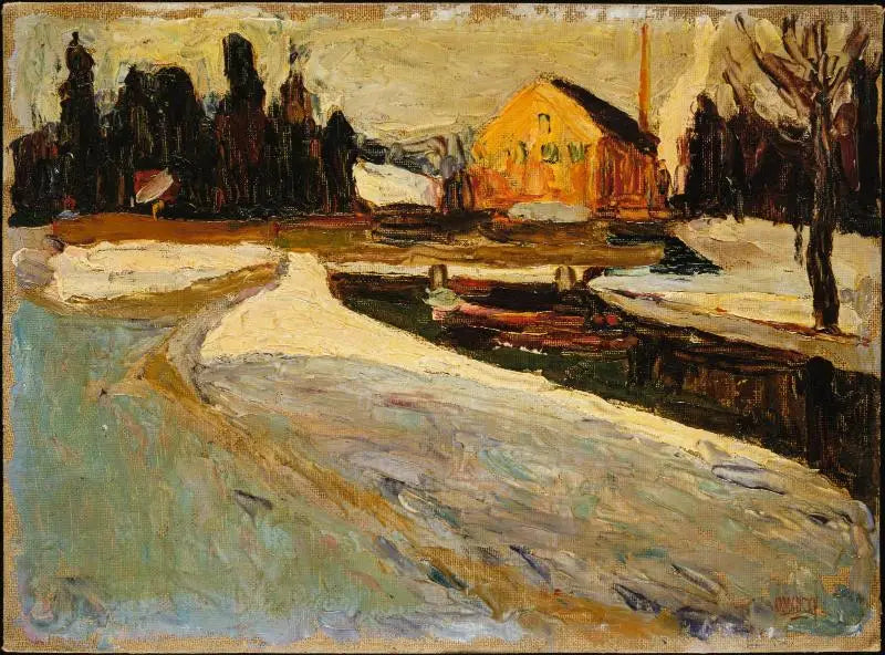 Schwabing, Winter Sun - Vassily Kandinsky