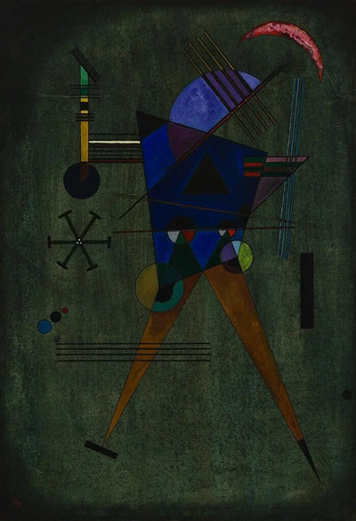 Reproduction du tableau « Triangle noir - Vassily Kandinsky » par Alpha Reproduction en peinture à l’huile