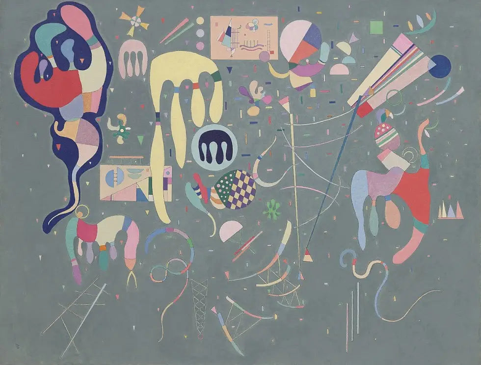 Reproduction du tableau « Actions variées - Vassily Kandinsky » par Alpha Reproduction en peinture à l’huile