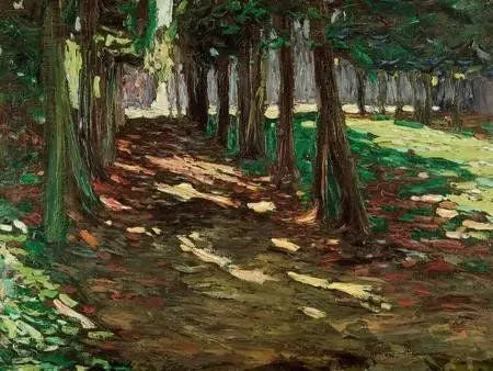 The Park of Saint-Cloud, shaded alley - Vassily Kandinsky