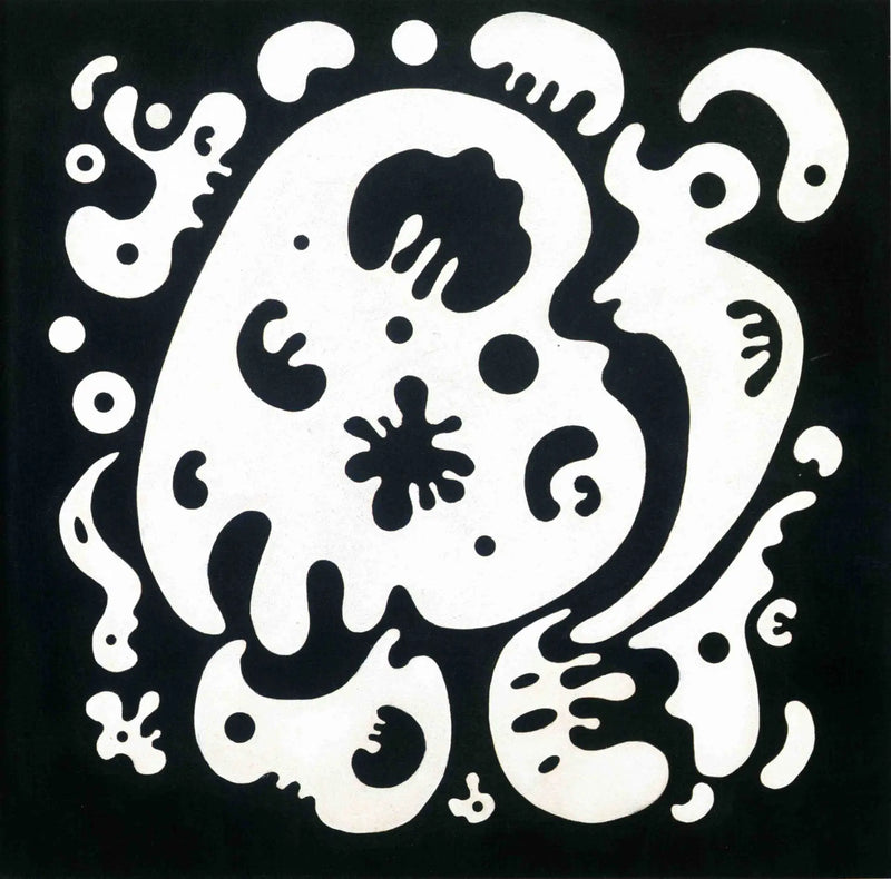 Black Shapes on White - Vassily Kandinsky