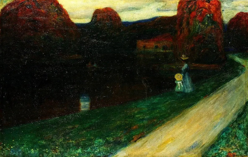 The Evening. - Vassily Kandinsky