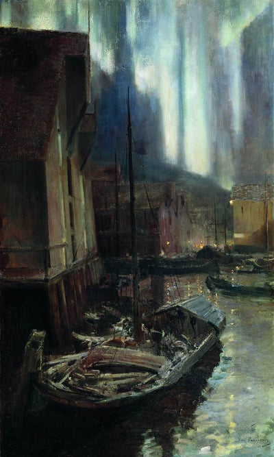 Hammerfest. Northern Lights - Konstantin Korovin
