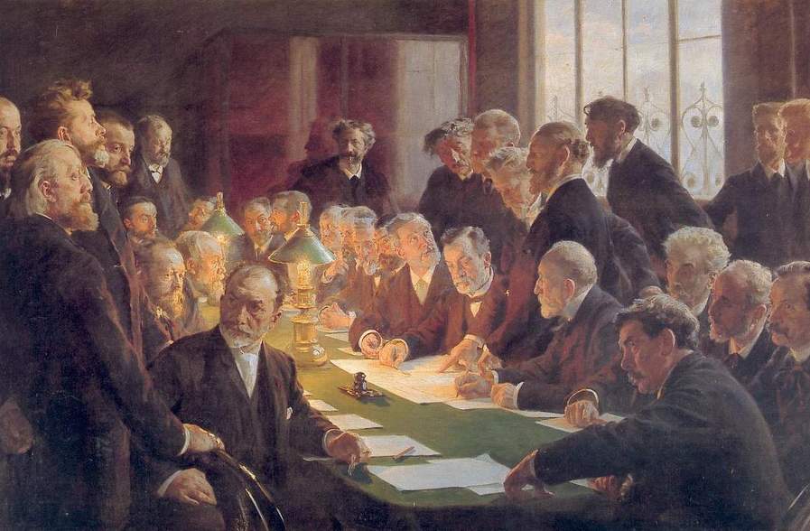 Committee for the French Art Exhibition of Copenhagen 1888 - Peder Severin Krøyer
