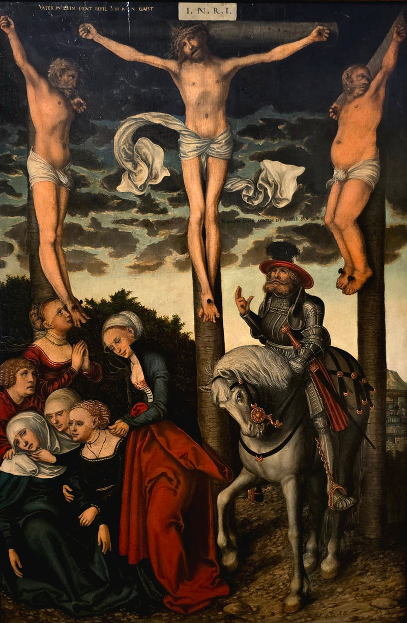The Crucifixion with the Converted Captain - Lucas Cranach the Elder