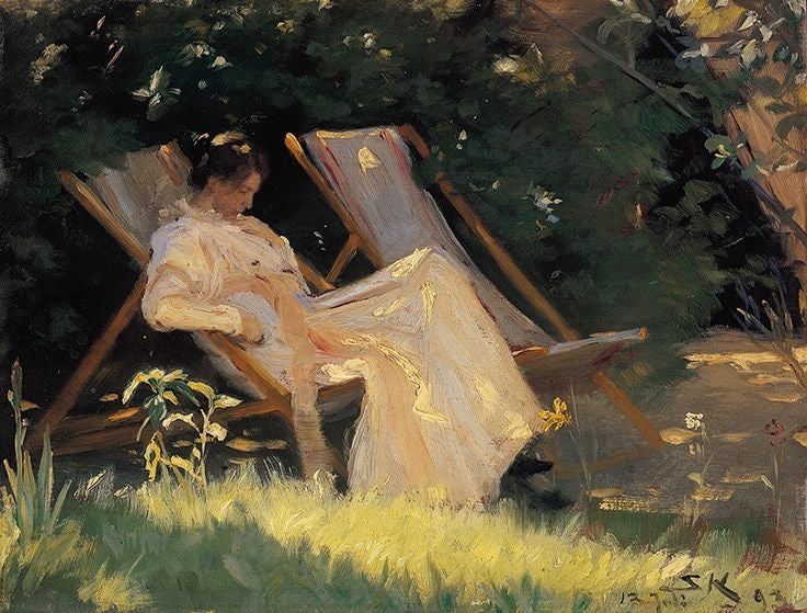 Sketch for The Roses - Peder Severin Krøyer