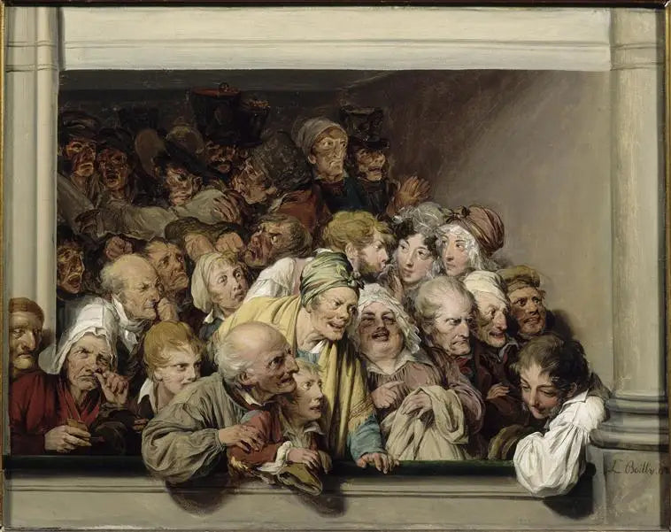A box, a day of free show - Louis-Léopold Boilly