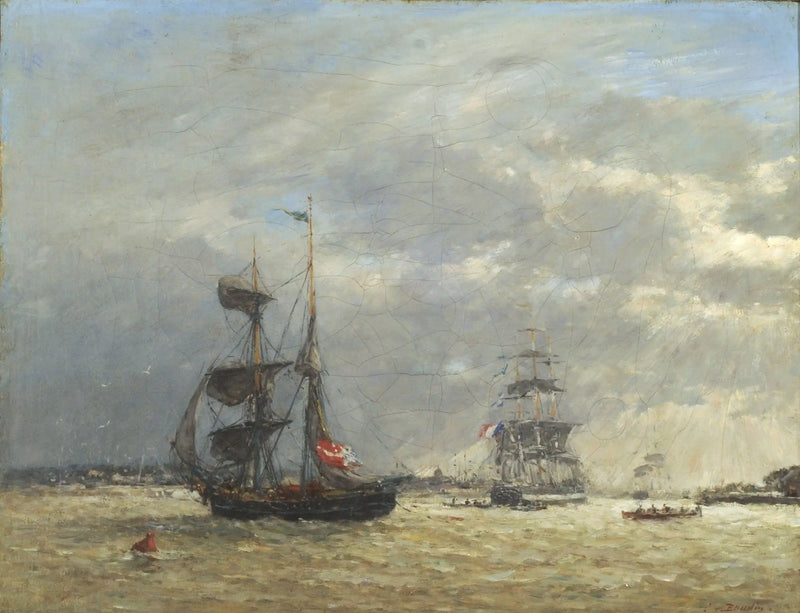 The Scheldt in Stormy Weather - Eugène Boudin