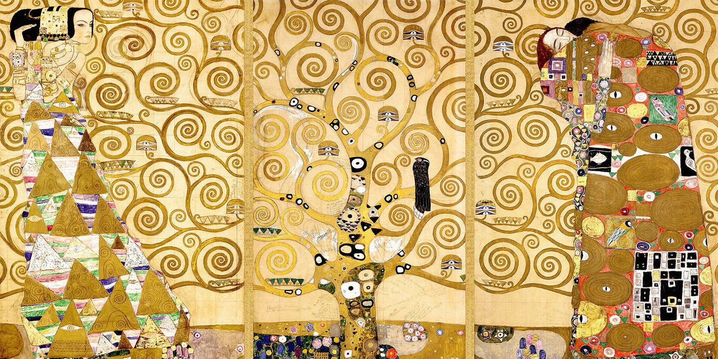 🌳✨ The Tree of Life – Stoclet Frieze – Gustav Klimt (1905–1909)