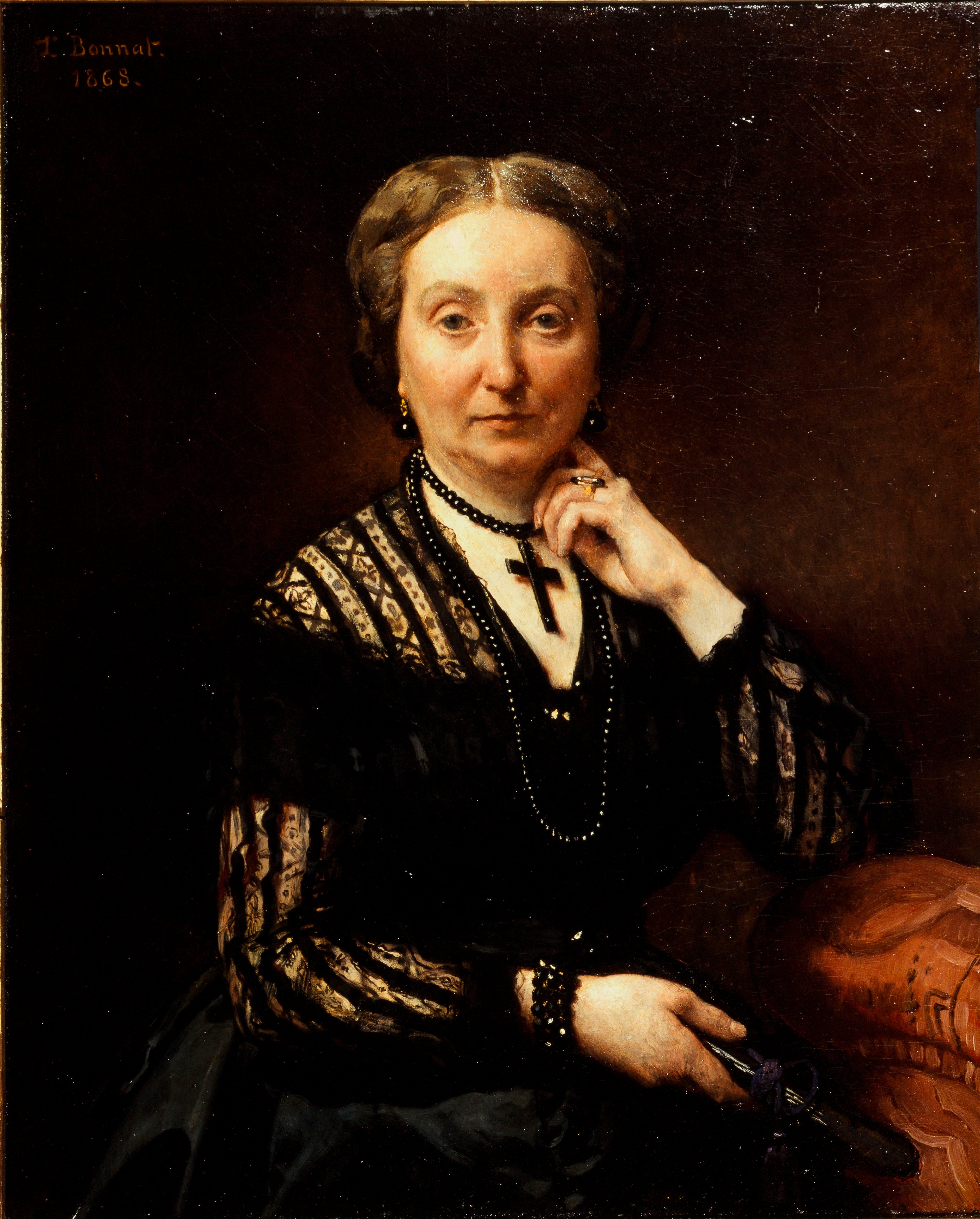 Portrait de femme (P2688) - Léon Bonnat