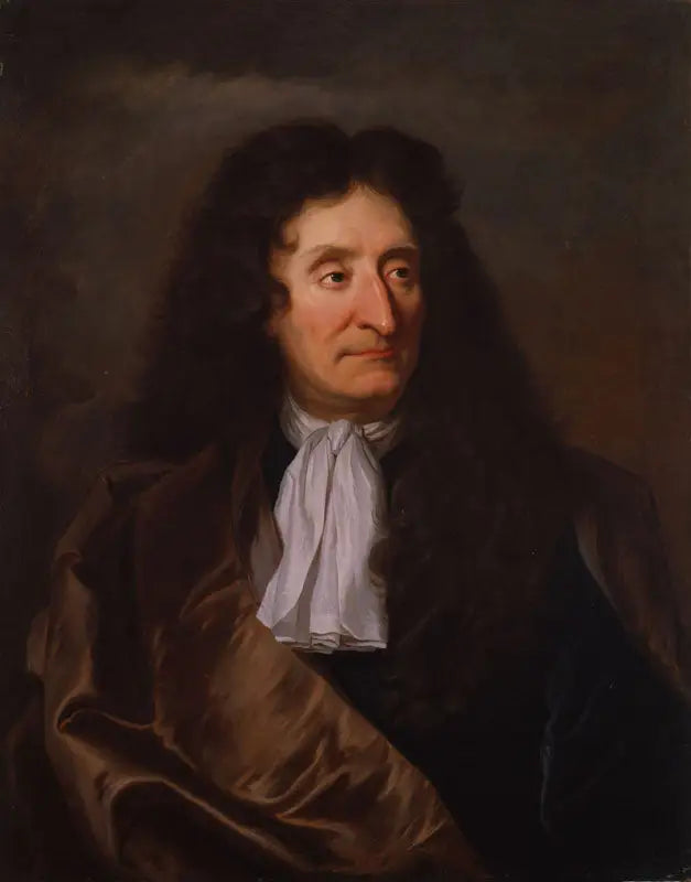 Portrait of Jean de La Fontaine - Hyacinthe Rigaud