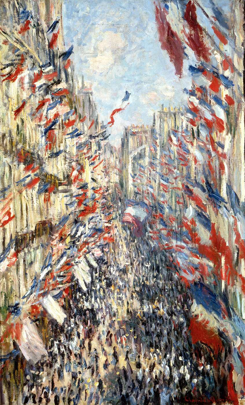 🎨 La Rue Montorgueil, fête du 30 juin 1878 – Claude Monet