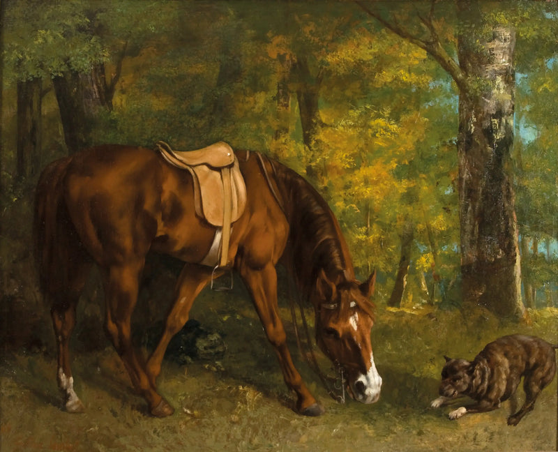 The Fox Hunt - Gustave Courbet