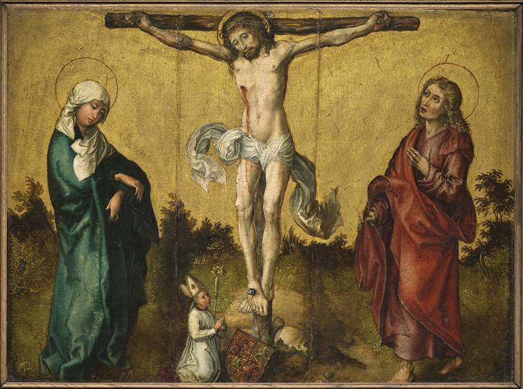 The Crucifixion with the Virgin, Saint John, and a Donor - Albrecht Dürer