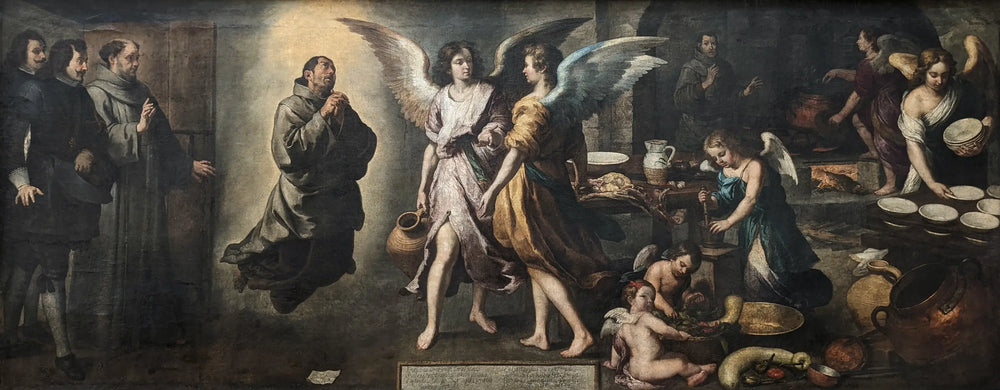La Cuisine des anges - Bartolomé Esteban Murillo - Alpha Reproduction
