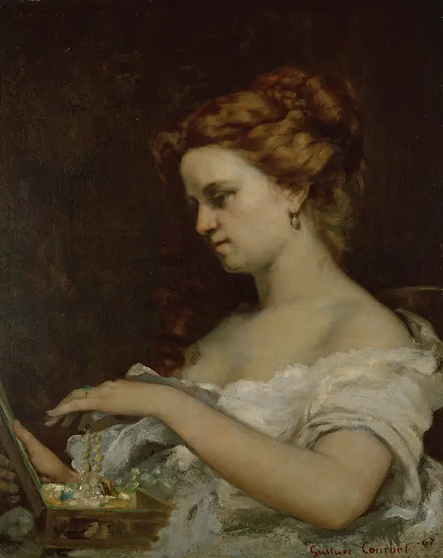 The Lady with Jewelry - Gustave Courbet