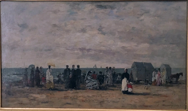 The Beach at Trouville - Eugène Boudin