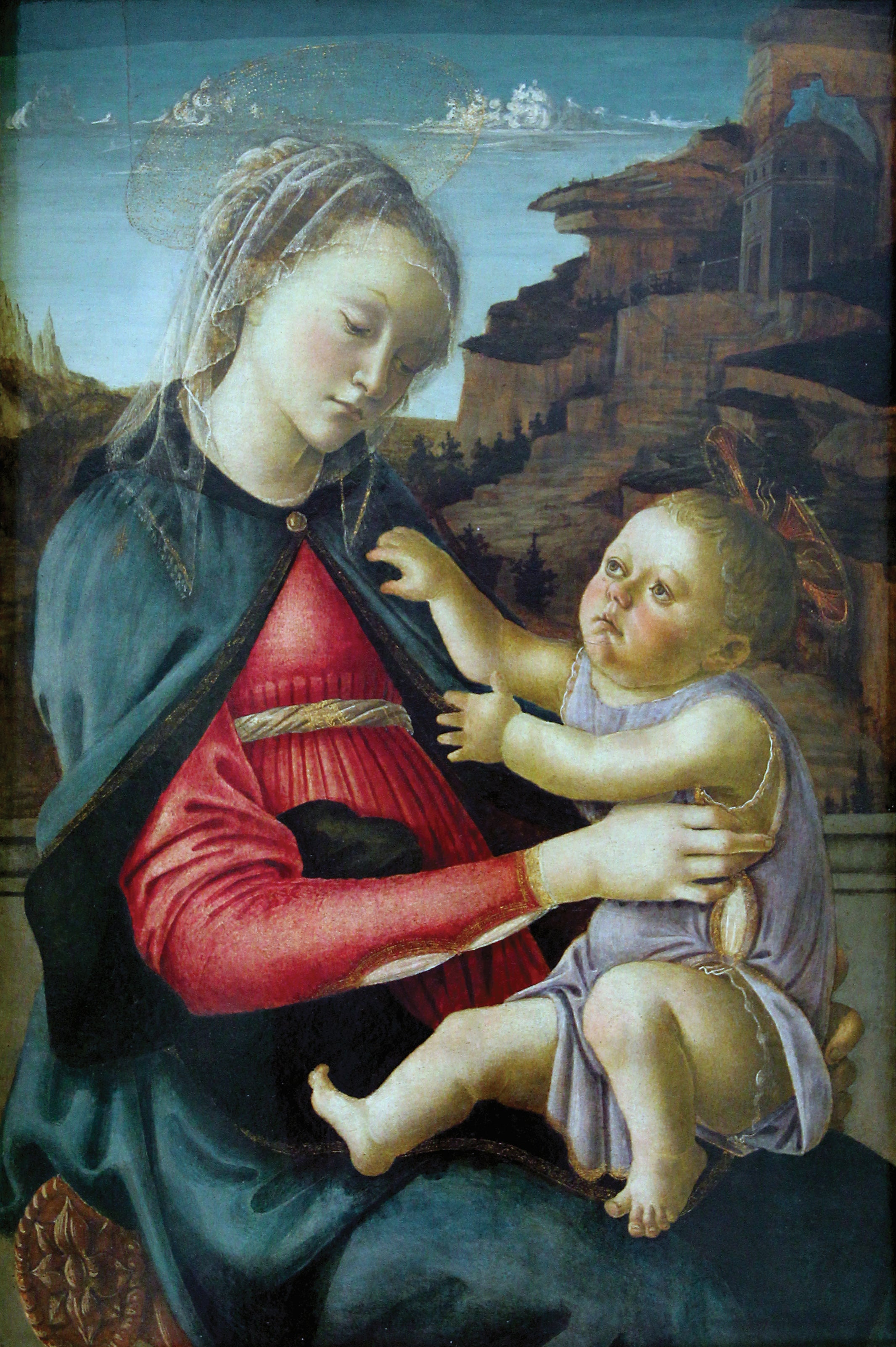 The Virgin and Child, known as the Madonna of the Guidi of Faenza - Sandro Botticelli