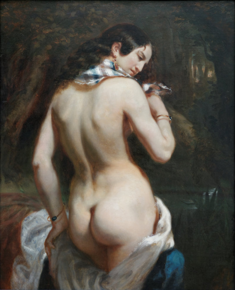 The Bather (view from behind) - Théodore Chassériau