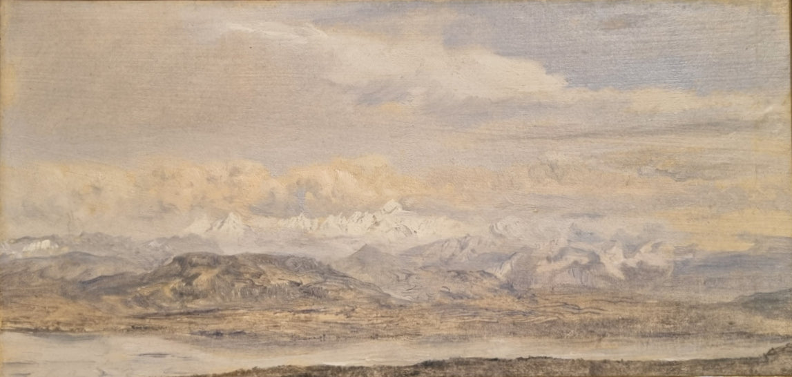 La Chaîne du Mont Blanc vue du col de la Faucille - Théodore Rousseau