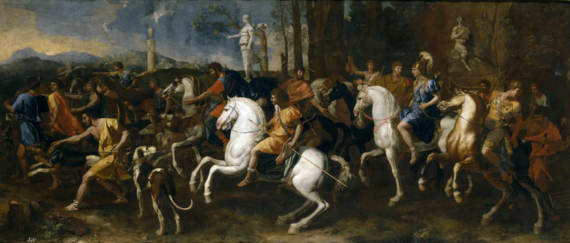 The Hunt of Meleager and Atalanta - Nicolas Poussin