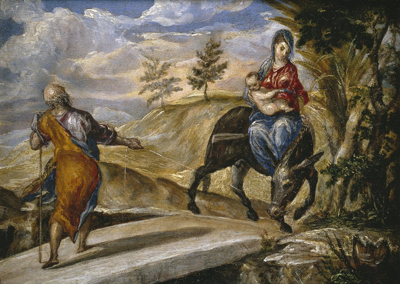 The Flight into Egypt - El Greco