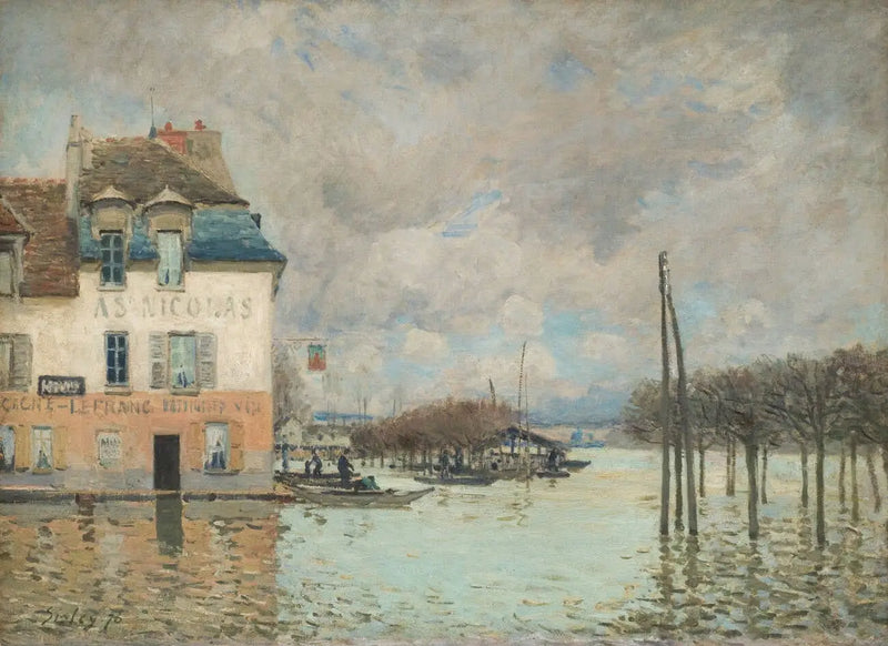 The Flood at Port-Marly - Alfred Sisley
