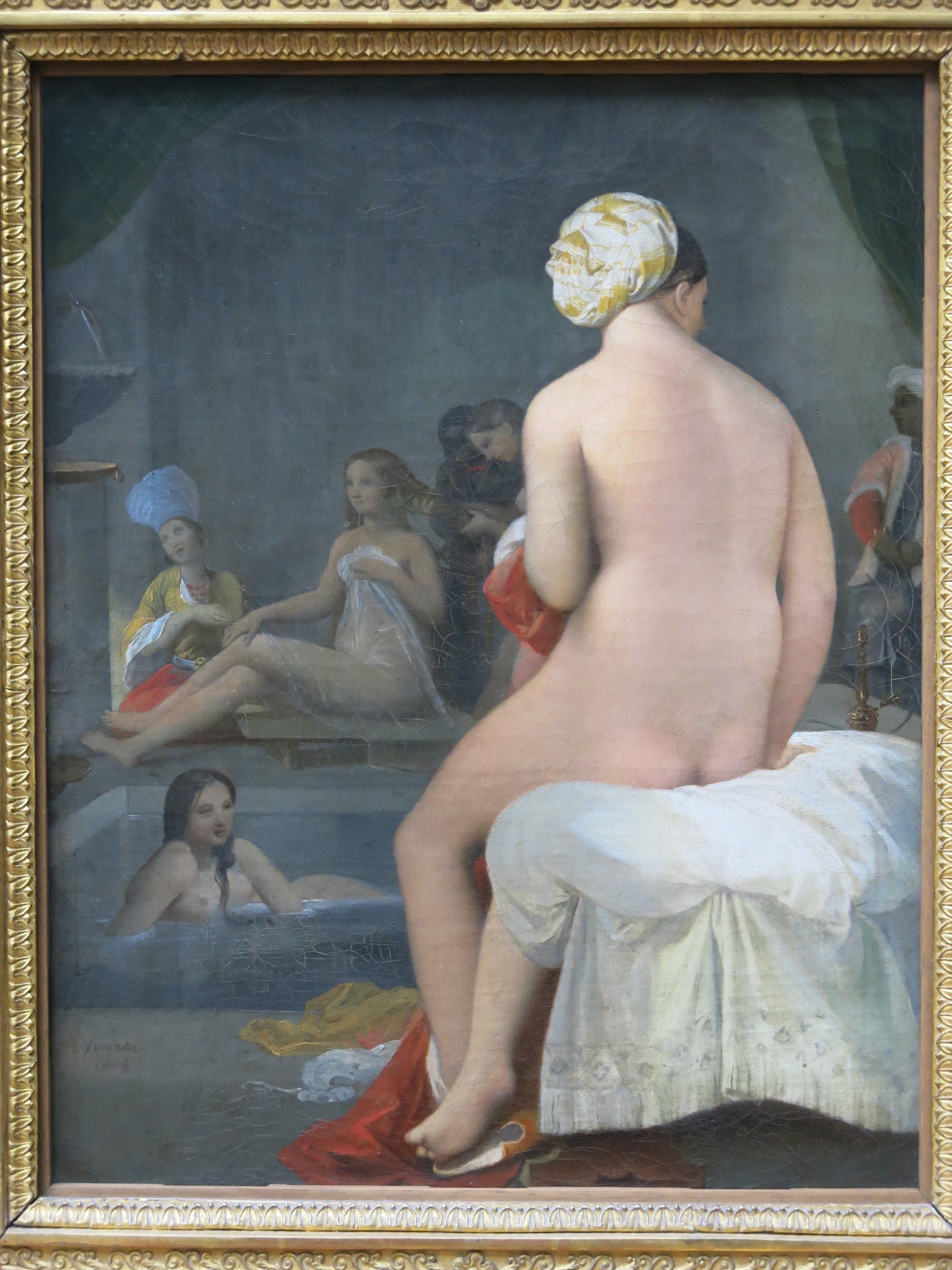 The Little Bather; Interior of the Harem - Jean-Auguste-Dominique Ingres