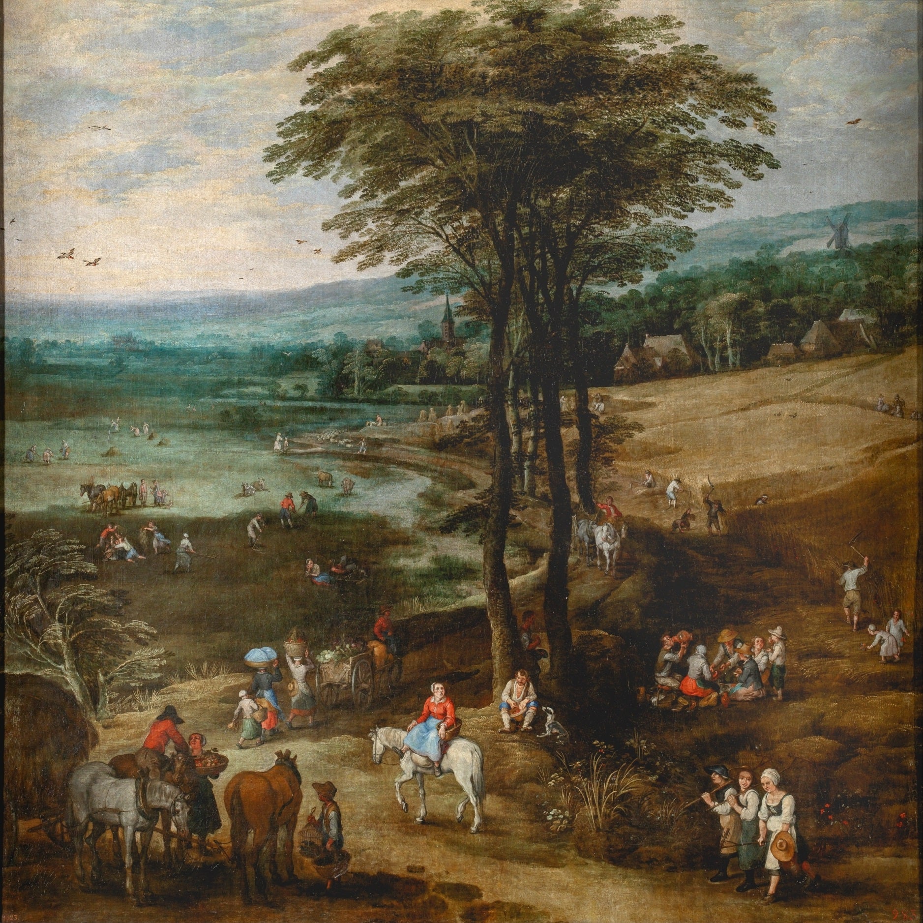 Le moisson - Jan Brueghel l'Ancien