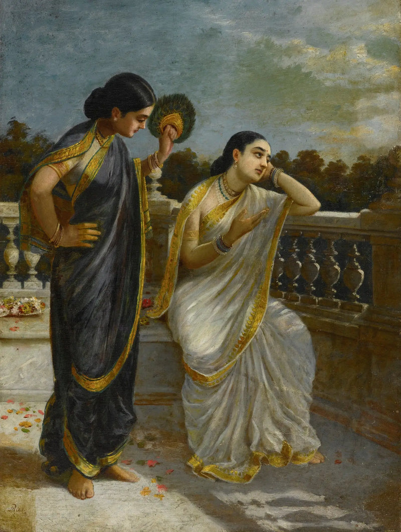 Damayanti (Untitled) - Ravi Varmâ