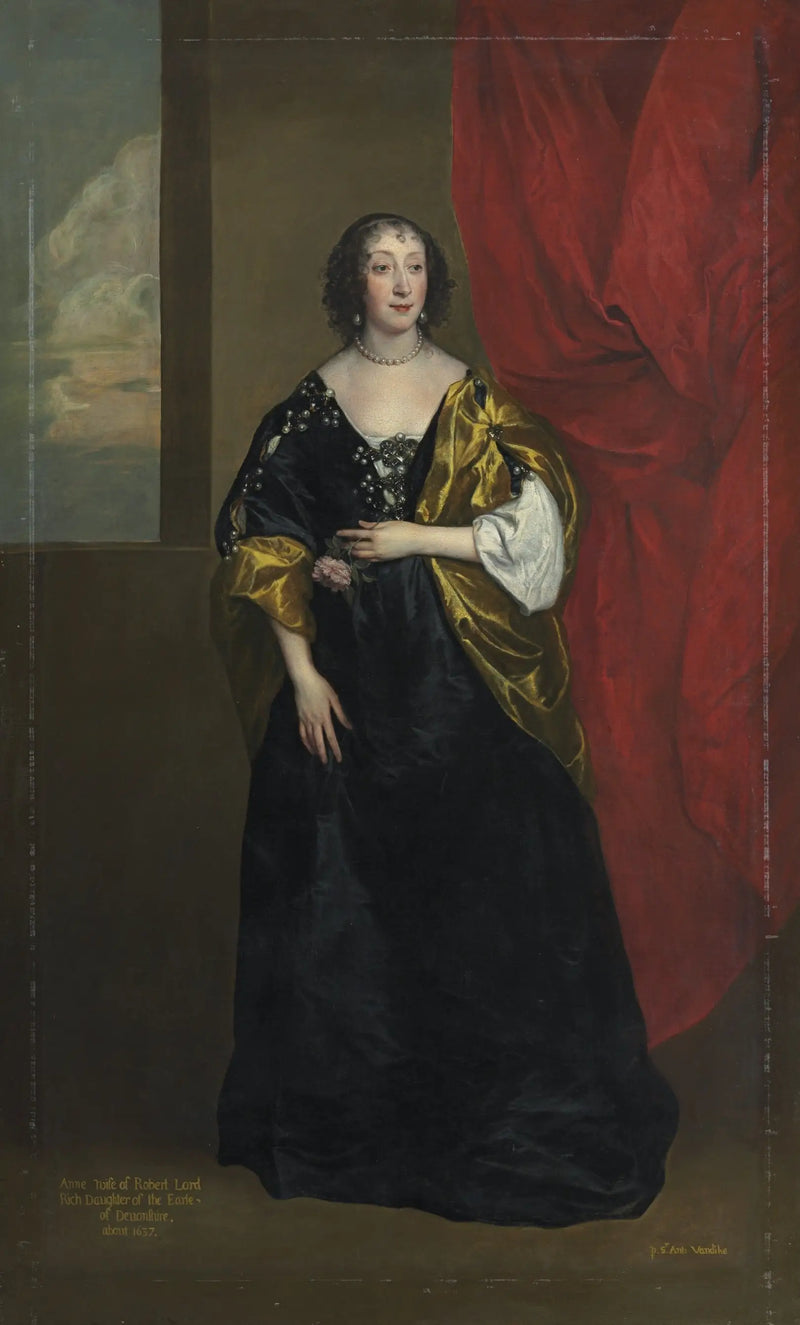 Portrait of Anne Cavendish, Lady Rich (1612-1638) - Antoine van Dyck