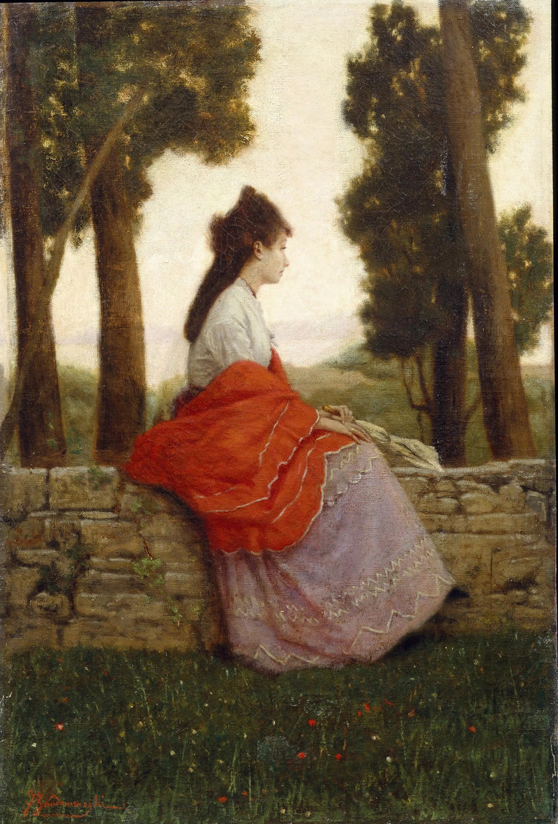 Lady in the Park - Federico Zandomeneghi