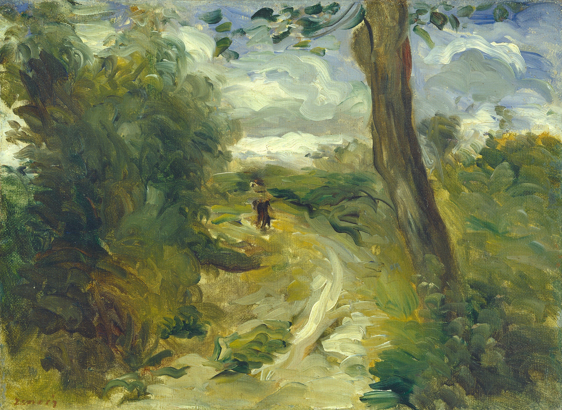 Reproduction du tableau « Paysage entre les tempêtes - Pierre-Auguste Renoir » par Alpha Reproduction en peinture à l’huile