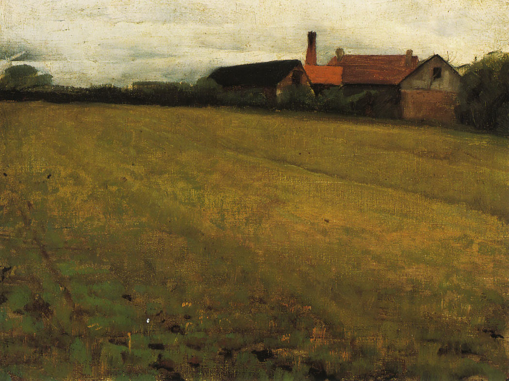 Paysage avec bâtiment agricole, Concarneau, France - Cecilia Beaux