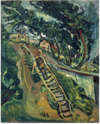 Landscape with staircase flight - Chaim Soutine