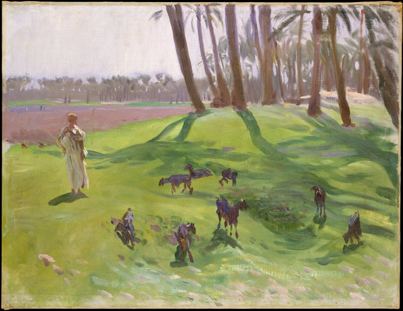 Landscape with Shepherd - John Singer Sargent