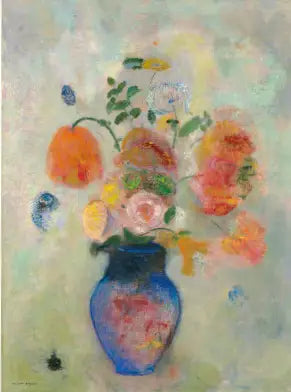 Large vase with flowers - Odilon Redon