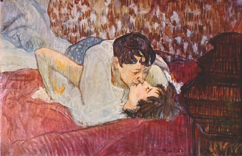 The Kiss - Henri de Toulouse-Lautrec