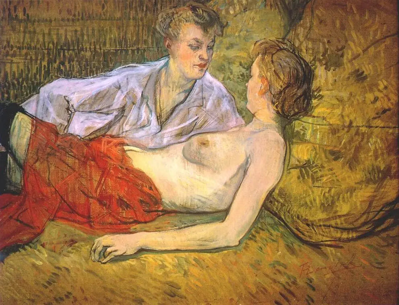 The Two Friends - Henri de Toulouse-Lautrec