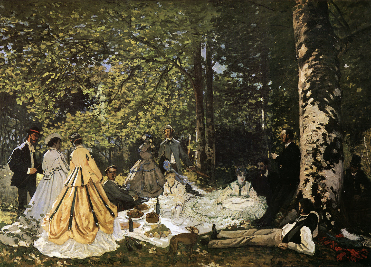🌳 The Luncheon on the Grass – Claude Monet (1865–1866)