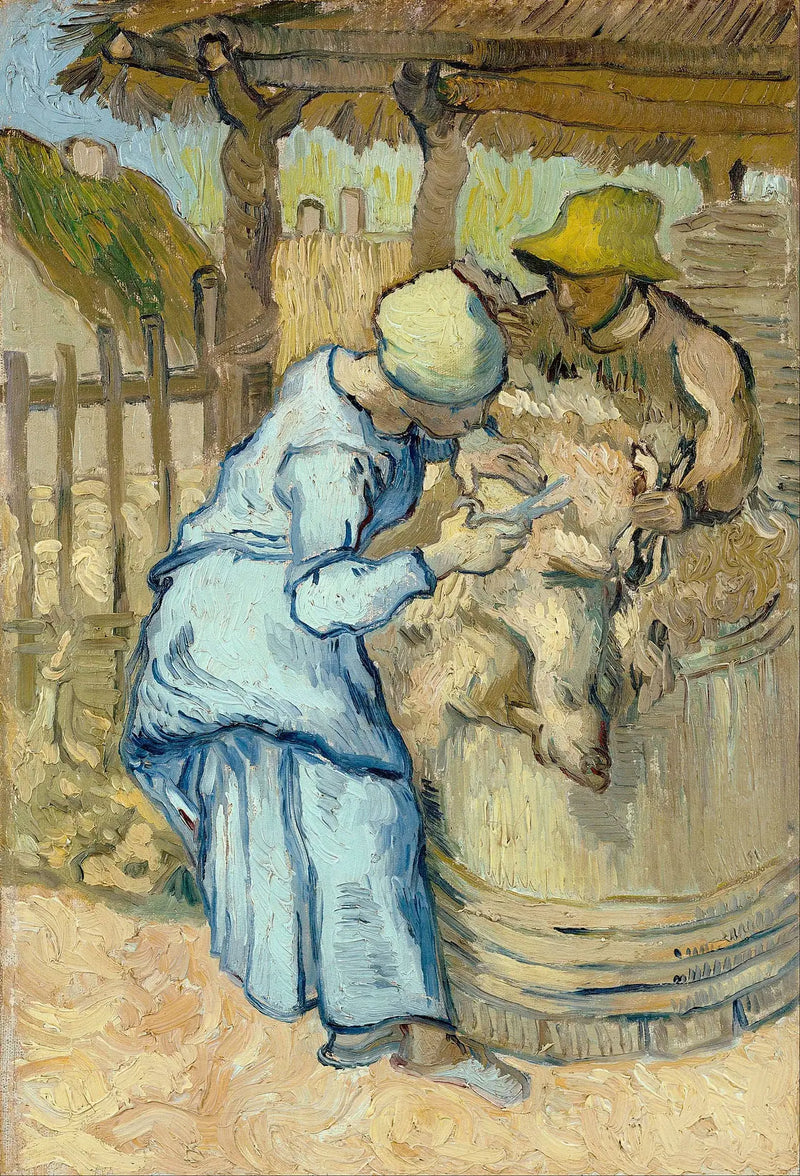 The Sheep Shearer (after Millet) - Vincent van Gogh