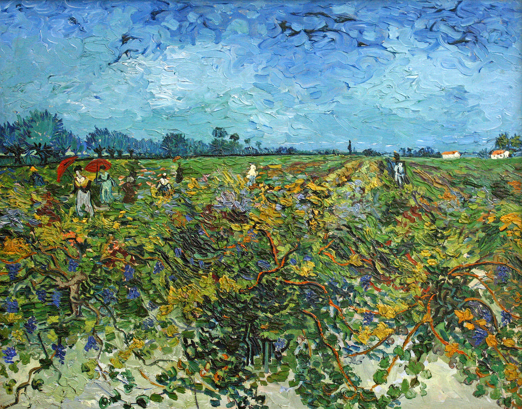 🍇 The Green Vineyard – Vincent van Gogh (1888)